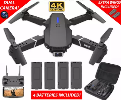 RC Drone With 4K HD Dual Camera WiFi FPV Foldable Quadcopter Aircraft +4 Battery • $25.47