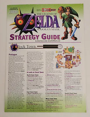 The Legend Of Zelda Majora's Mask Strategy Guide Expert Gamer EGM Nintendo • $15