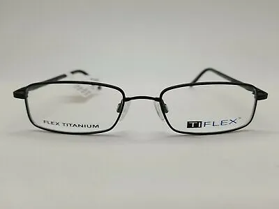 1 Unit New TI Flex Satin Black Eyeglass Frame 50-18-135 #369 • $102