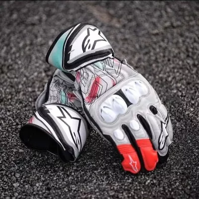 Marc Marquez Gloves Limited Edition Organic Leather Racing Style • £129.49