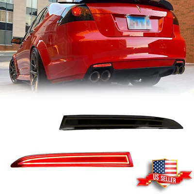 Smoked Rear Bumper Reflector 3D Red LED Tail Brake Lamp For 2008 2009 Pontiac G8 • $29.99