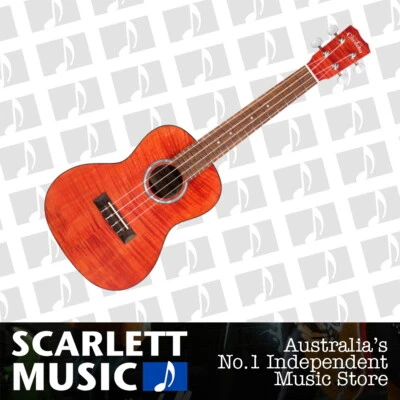 $249 • Buy Cordoba 15CFM Concert Ukulele Flamed Maple Rose Red
