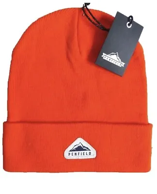 £24.99 • Buy Penfield Classic Beanie Orange Colour Winter Hat