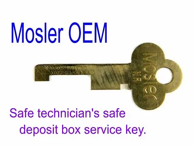 $6.99 • Buy Safe Deposit Box Wafers / Plates Change Key, Mosler, Factory-cut Technician Key
