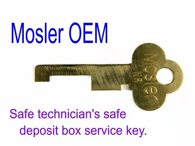 Safe Deposit Box Wafers / Plates Change Key Mosler Factory-cut Technician Key • $6.99