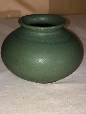 Early Date Van Briggle Pot-Vase-1905-Green Matte-Arts & Crafts-Mission-Colo Spgs • $1450