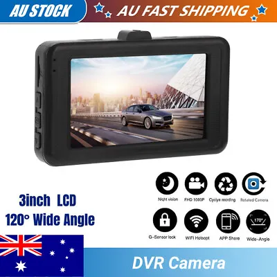 $16.99 • Buy 1080P Car Dash Camera Video DVR Recorder Front And Rear Night Vision Recorder AU
