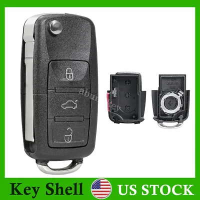 $8.89 • Buy For Volkswagen VW Mk4 MK5 Beetle Golf Jetta Passat Flip Car Key Fob Shell Case
