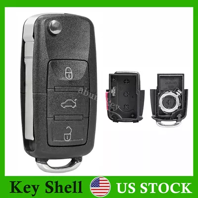 For Volkswagen VW Mk4 MK5 Beetle Golf Jetta Passat Flip Car Key Fob Shell Case • $8.68