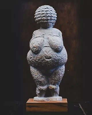 The Venus Of Willendorf Reproduction On Wooden Base 15 H X 6 L X 6 W • $450