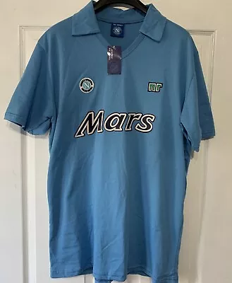 Napoli 1988 / 1989 UEFA Cup Home Football Shirt NR Mars Maradona Large BNWT • £49.99