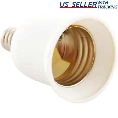 Light Bulb Socket Adapter Candelabra E12 To Medium Base E26 Screw Enlarger • $5.29