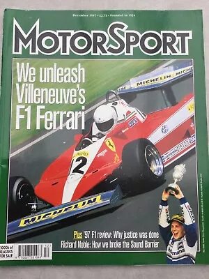 Motor Sport Magazine - December 1997 - Ferrari 312T3 Alfa 156 Jaguar XJRS • £7.49