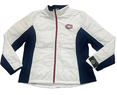 G-III Sports Womens Montreal Canadiens Jacket White Size 2XL New • $49.99