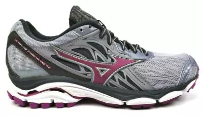 Mizuno Women's Running Shoes Wave Inspire 14D Lace Up Grey White Black New • $48.20