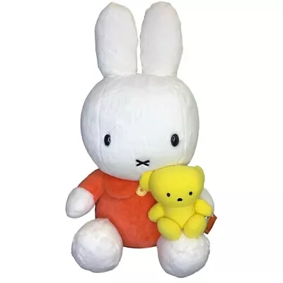 Vintage 2008 Miffy White Rabbit Plush Doll Sekiguchi Huge 24” Orange NEW • $73.16