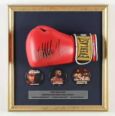 Mike Tyson Signed Framed Everlast  Greatness  Is Within  Boxing Glove (PSA) • $325