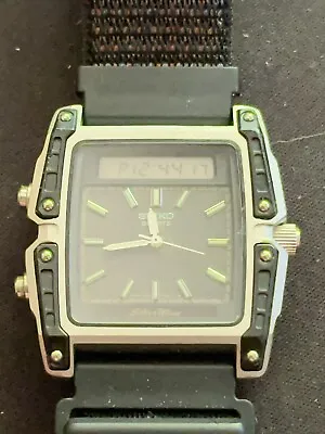 Seiko Ana-Digi Dual Time H357-5210 Vintage 1981 In Great Condition • $550