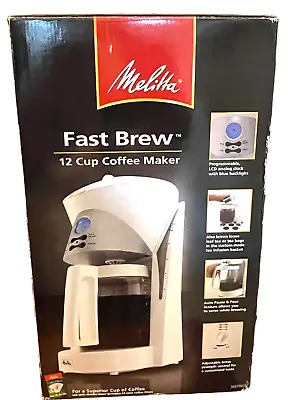 Melitta Fast Brew 12 Cup Coffee Maker NEW 2006 Programmable Adjust Brew Strength • $174.99