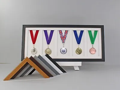 Medal Display Frame For Five Medals. 25x60cm. Perfect Gift For Athletes! • £38