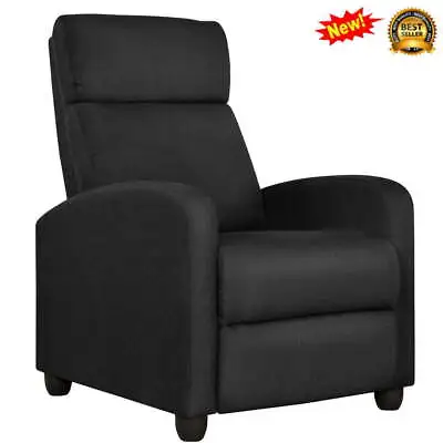 Push Back Theater Recliner Chair W/Footrest Three Relaxation Modes Living Room • $122.39