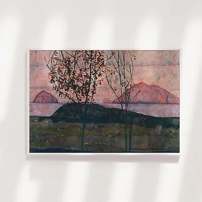 Egon Schiele - Setting Sun (1913) Photo Poster Painting Art Print • £7.50