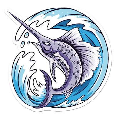 Marlin Swordfish Vinyl Decal Sticker - Ebn7918 • $3.45