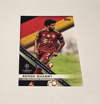 2021/22 Topps UEFA Champions League Soccer Flags Of Foundations Serge Gnabry  • $5