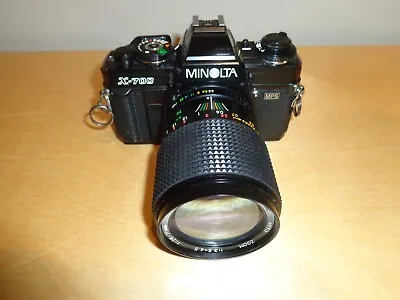 Minolta X-700 35mm SLR Film Camera With Ozunon MC Auto 28-70 1:3.5-4.5   ( READ) • $68