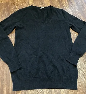 Adriano Goldschmied Cashmere V-Neck Sweater Black Small • $35