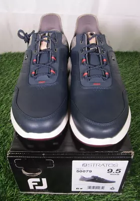 New FootJoy DryJoy Stratos Men's Golf Shoes 9.5 Medium Style 50079 Navy • $79.99