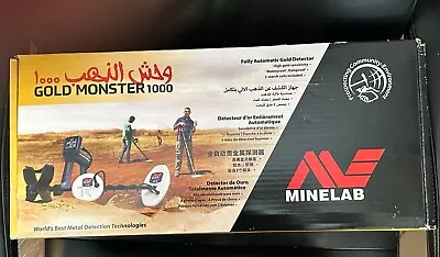 Minelab GOLD MONSTER 1000 Metal Detector With BOTH Coils For Gold Prospecting • $689