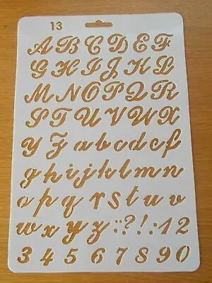 Alphabet Letter stencils Set A-Z Old English Gothic Calligraphy