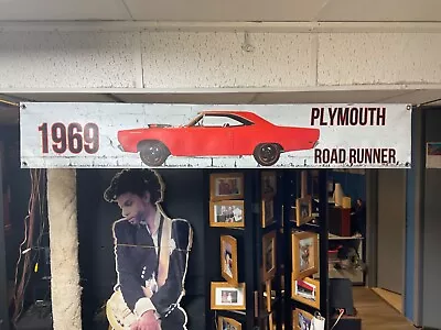 HUGE! 53x9 1969 Plymouth ROAD RUNNER Vinyl POSTER Muscle Car All Weather Print • $24.99