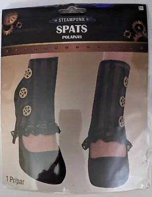 Adult Women Costume Accessory STEAMPUNK SPATS Pair NEW One Size Footwear Toppers • $15.99