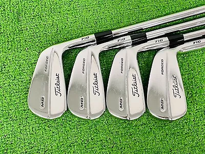 Titleist 710 MB Forged Iron 4-9+PW RH Dynamic Gold S200 Stiff Flex Steel G9614 • $559