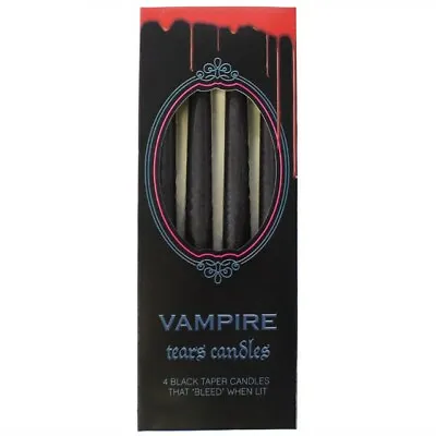£7.45 • Buy Halloween Candle Taper Vampire Tears Bleeding Candles Drips Red Wax When Burning