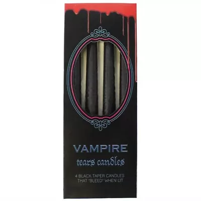 £7.45 • Buy Halloween Candle Taper Vampire Tears Bleeding Candles Drips Red Wax When Burning
