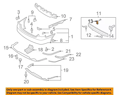 HYUNDAI OEM 09-10 Sonata REAR BUMPER-Reinforcement Bracket 866353K000 • $2.74