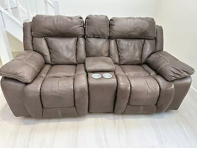 2 Seater Leather Sofa Electric Recliner • £9.99