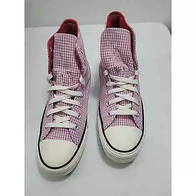 Converse Chuck Taylor All Star High Checkered Unisex - Vapor Violet Size W/ 9.5 • $49.50