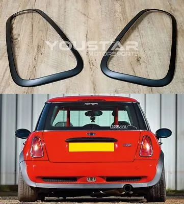 US STOCK 2 FLUSH Matt Satin Black Rear Light Trims For MINI Cooper S R50 R52 R53 • $69.99