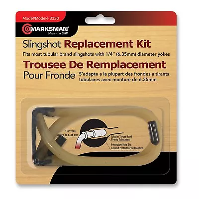 Marksman/Beeman Slingshot Replacement Band Kit Tubular 1/4  Diameter Yoke 3330 • $8.33