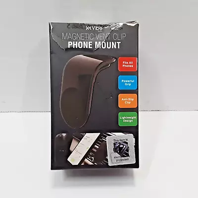 Vibe Universal Magnetic Vent Clip Phone Mount For Vehicles - Black • $10.77