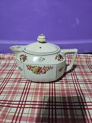 Japanese Vintage Mikori Ware Porcelain Floral Teapot - Made In Japan Multi Color • $12.99