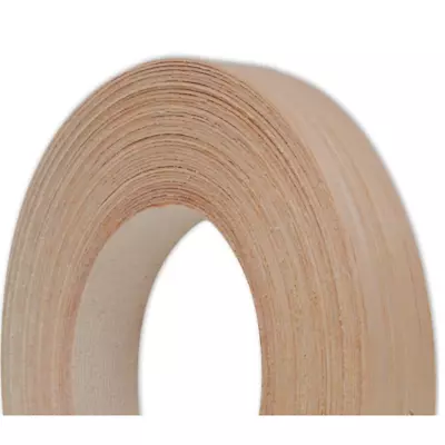 Hickory 1  X 50' Roll Preglued Wood Veneer Edge Banding Iron On With Hot Melt • $28.50