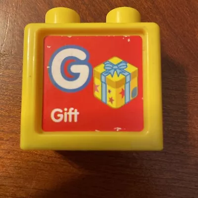 Vtech Sit To Stand Ultimate Alphabet Train Replacement Block G-gift & Y- Yo-yo • $2.99