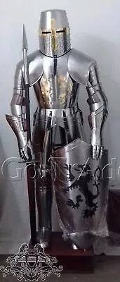 Larp Medieval Full Body Armour Suit Knight Templar Crusader Armor Suit Costume  • $850.90