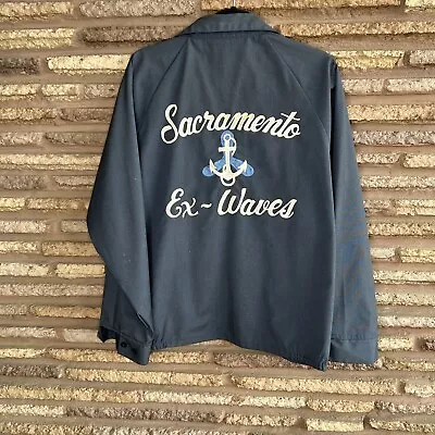 Angeltown Vintage 50s Navy Ex -Waves Embroidered Jacket • $189.98