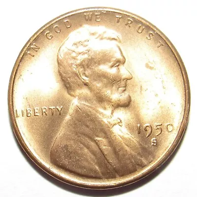 1950 S Lincoln Cent RD CH BU (G119) • $7